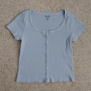 John Galt baby blue shirt